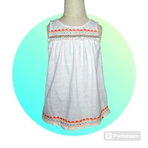Lucky Brand Girls Tank Top White Size Small 7-8